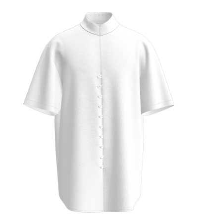 男门襟11扣袢立领短袖衬衫-LTM100530 - 四面弹-120g/S