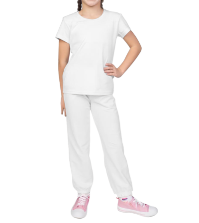 儿童短袖长裤套装R0148 - 仿棉-180g/S