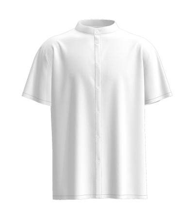 男数码印四面弹短袖立领开衫LTMJ10071 - 四面弹-120g/S