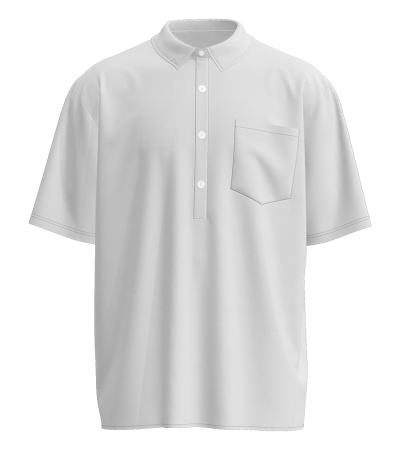 男数码印四面弹半门襟衬衫领短袖衬衫-LTM100330 - 四面弹-120g/S