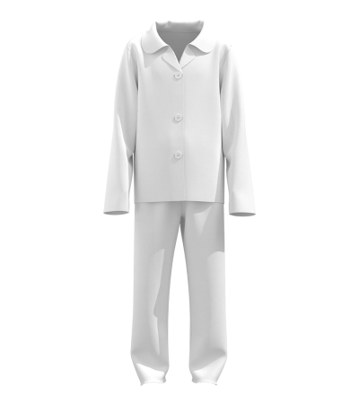 儿童古巴领睡衣套装A0182 - 仿棉-180g/2T