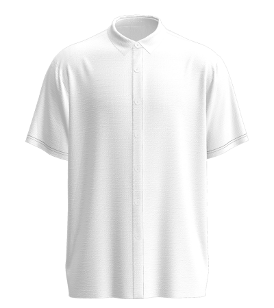 男数码印竹节麻翻领短袖衬衫-LTM100362 - 竹节麻-120g/S