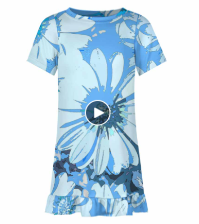 儿童短袖连衣裙-A0251 - 牛奶丝-170g/110