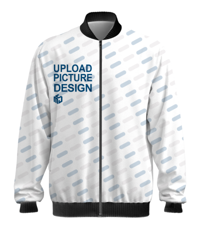 男款拉链圆领有袋夹克-DLZ007 - 健康拉毛布-250g/S