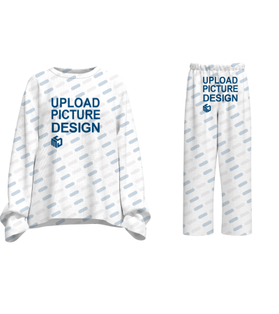 女士圆领长袖裤装-HJKJ002 - 磨毛牛奶丝-200g/1XL