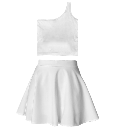 女士裙子套装A0096W - 鸟眼布-140g/4XS