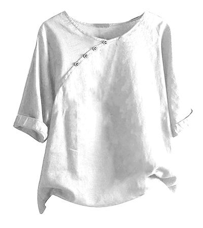 女竹节麻圆领短袖LTW20436 - 竹节麻-120g/S