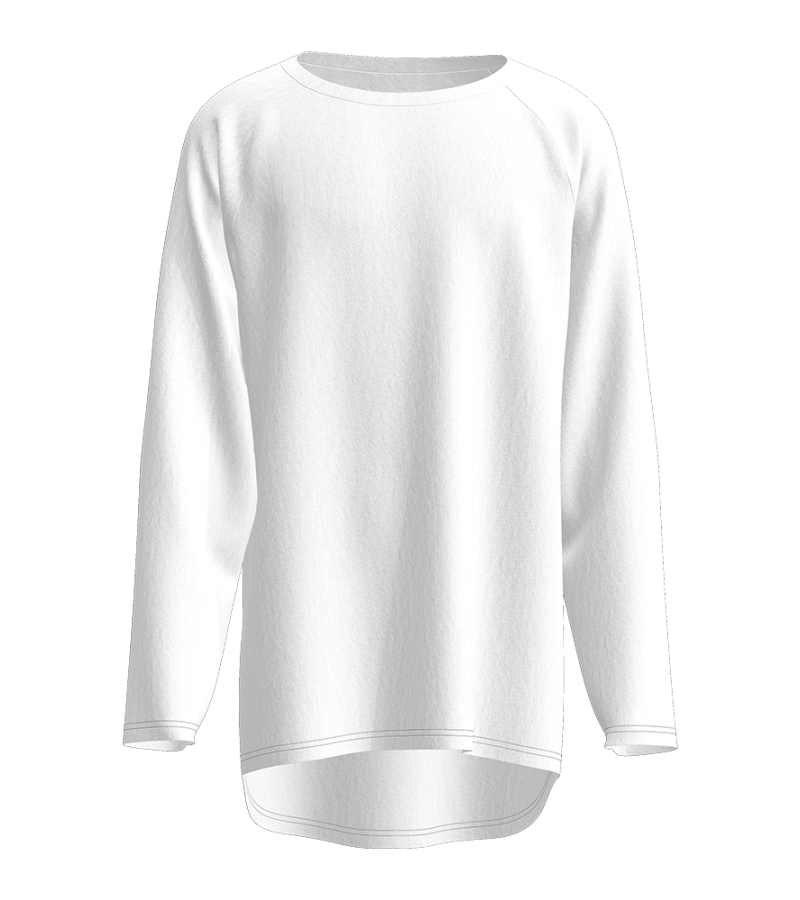 长袖圆领A版T恤（LTW20064） - 仿棉-180g/S