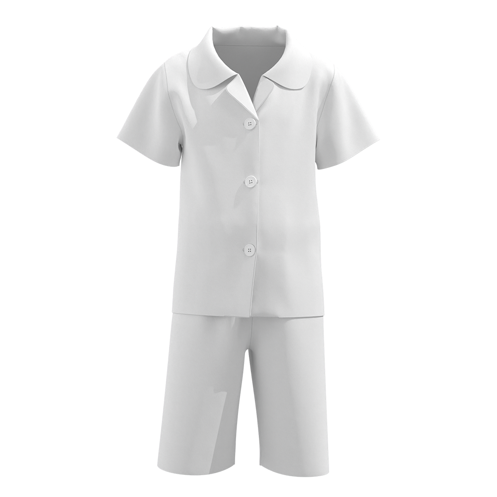 儿童古巴领衬衫套装-A0181 - 四面弹-120g/2T