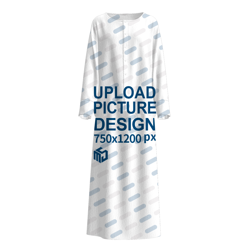 女士有袖口有包条长裙套装TK0001 - 仿棉-180g/S