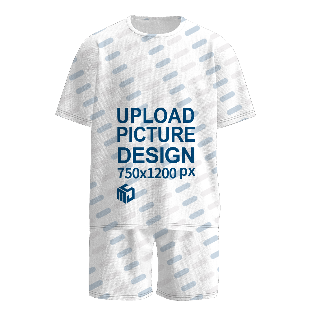 睡衣套装有袋无袖口无脚口-P0047 - 仿棉-200g/0XL