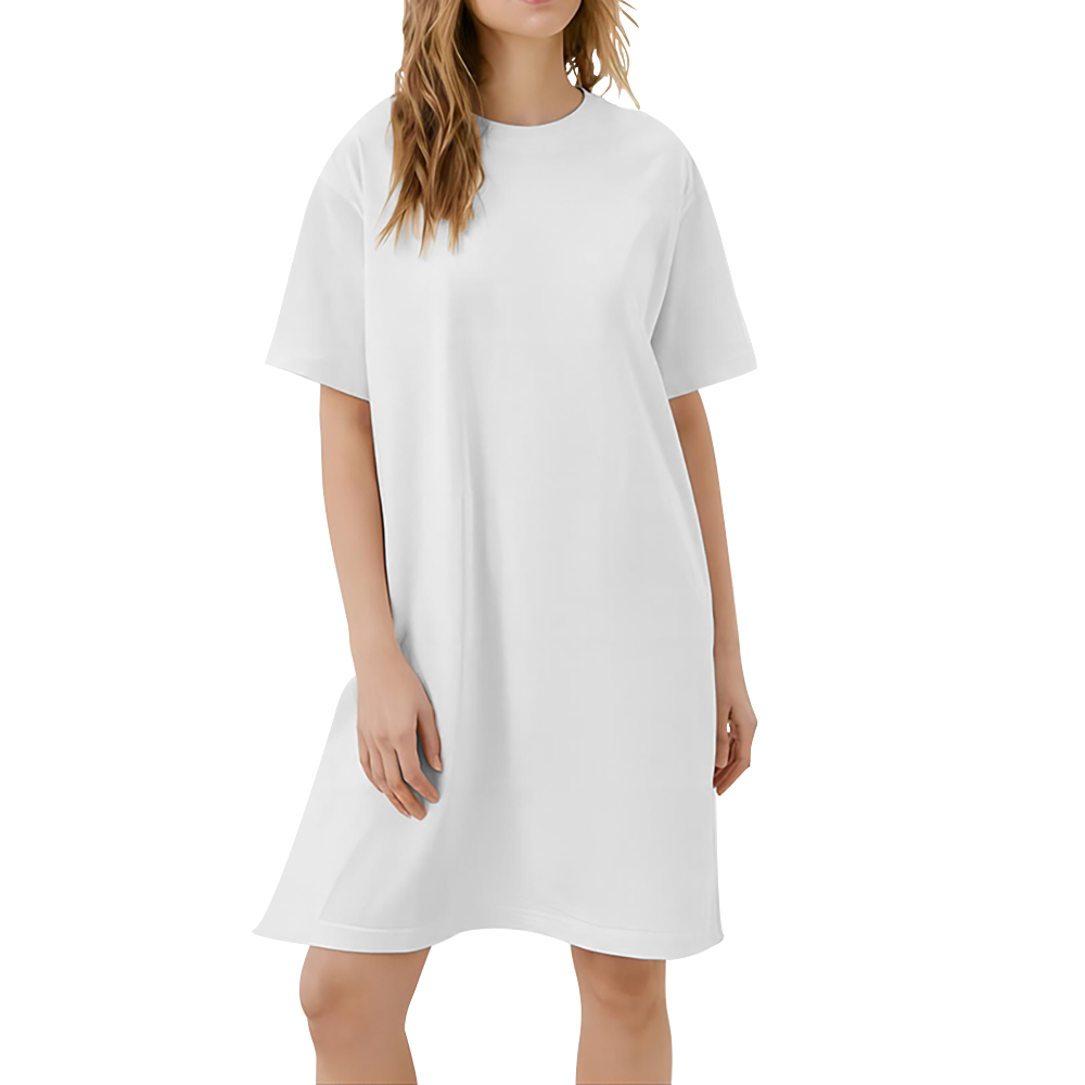 仿棉短袖连衣裙P_MSDZ001 - 仿棉-180g/S