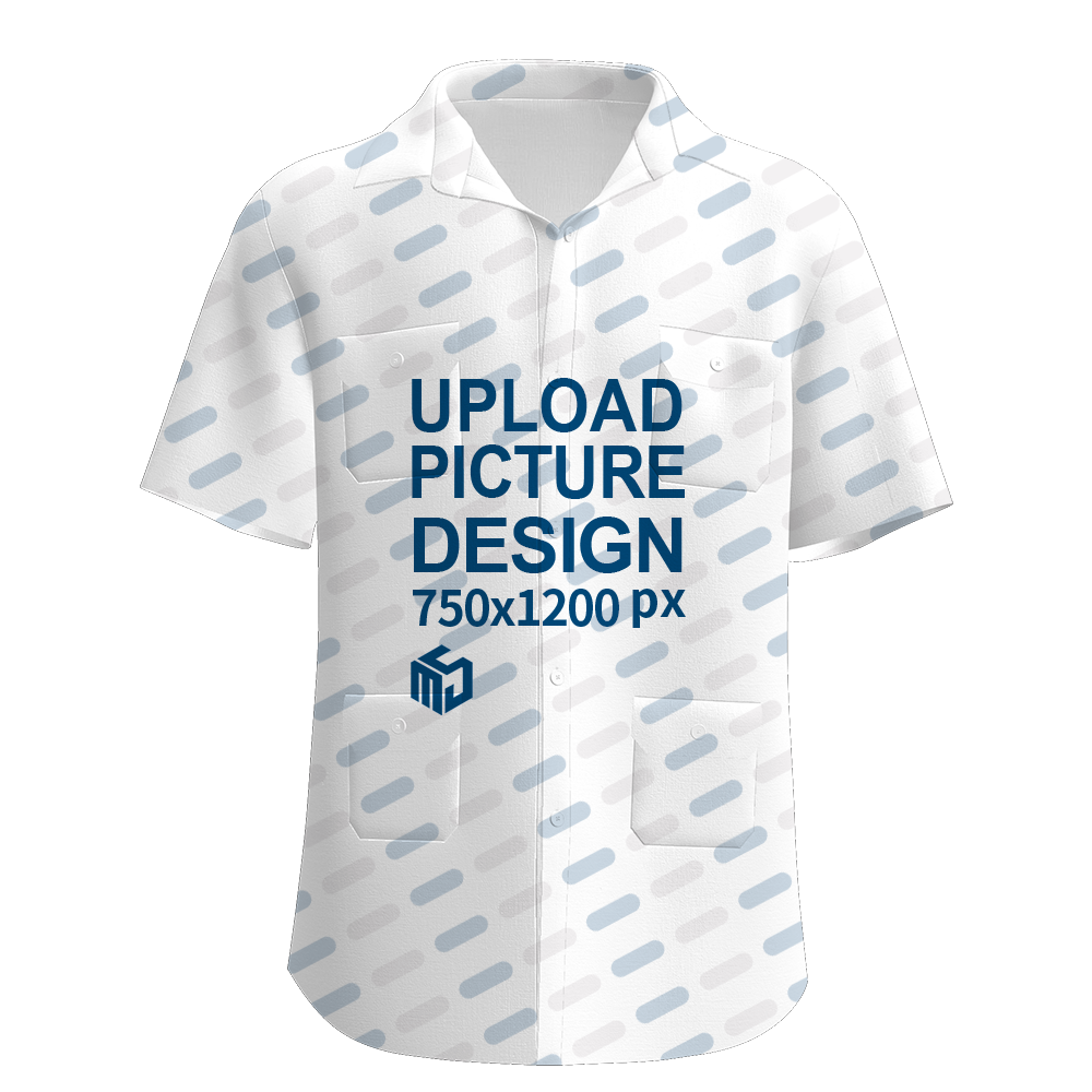 男左右上下四袋有袋盖翻领短袖衬衫-A0231 - 四面弹-120g/S