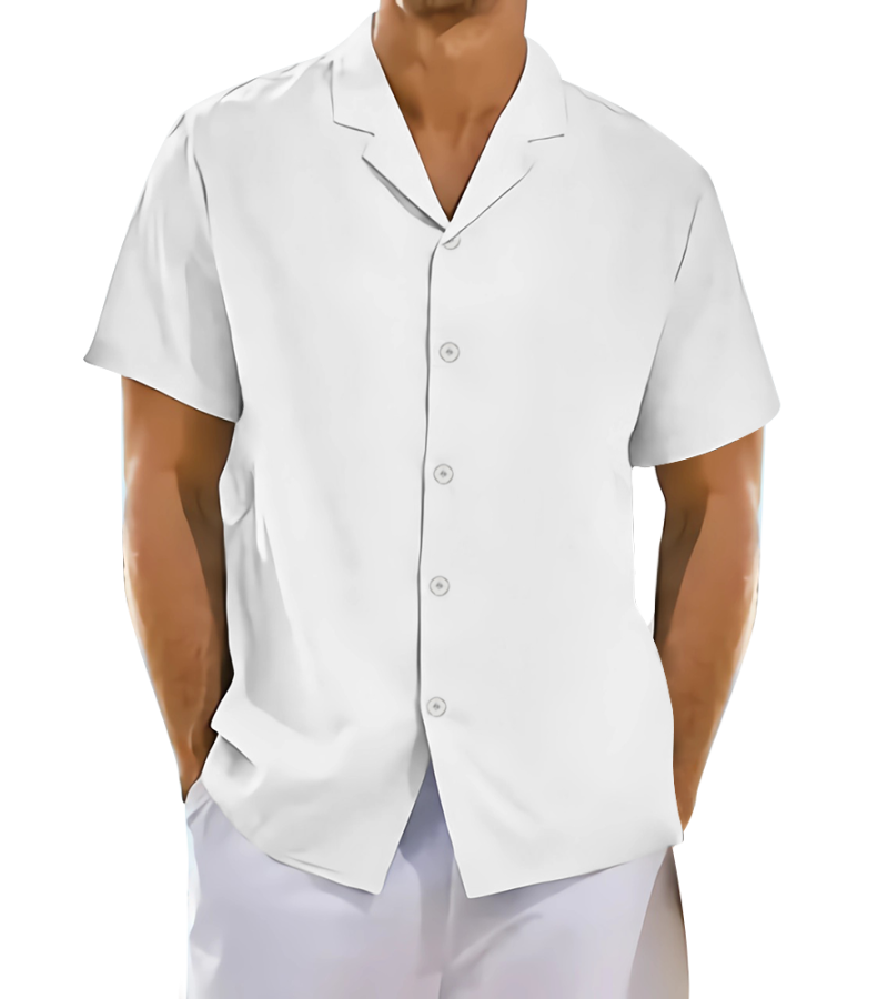 男数码印翻领短袖衬衫LTM10076_D - 四面弹-120g/S