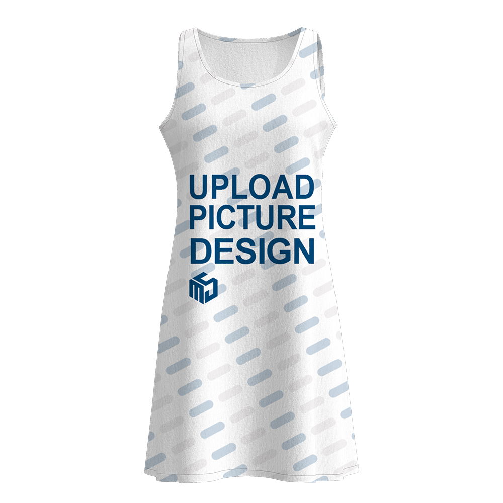 女士圆领连衣裙-LTWJ20903X - 仿棉-200g/S