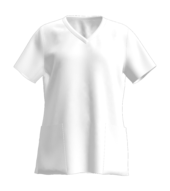 V领贴袋短袖T恤LTW20265 - 仿棉-180g/S