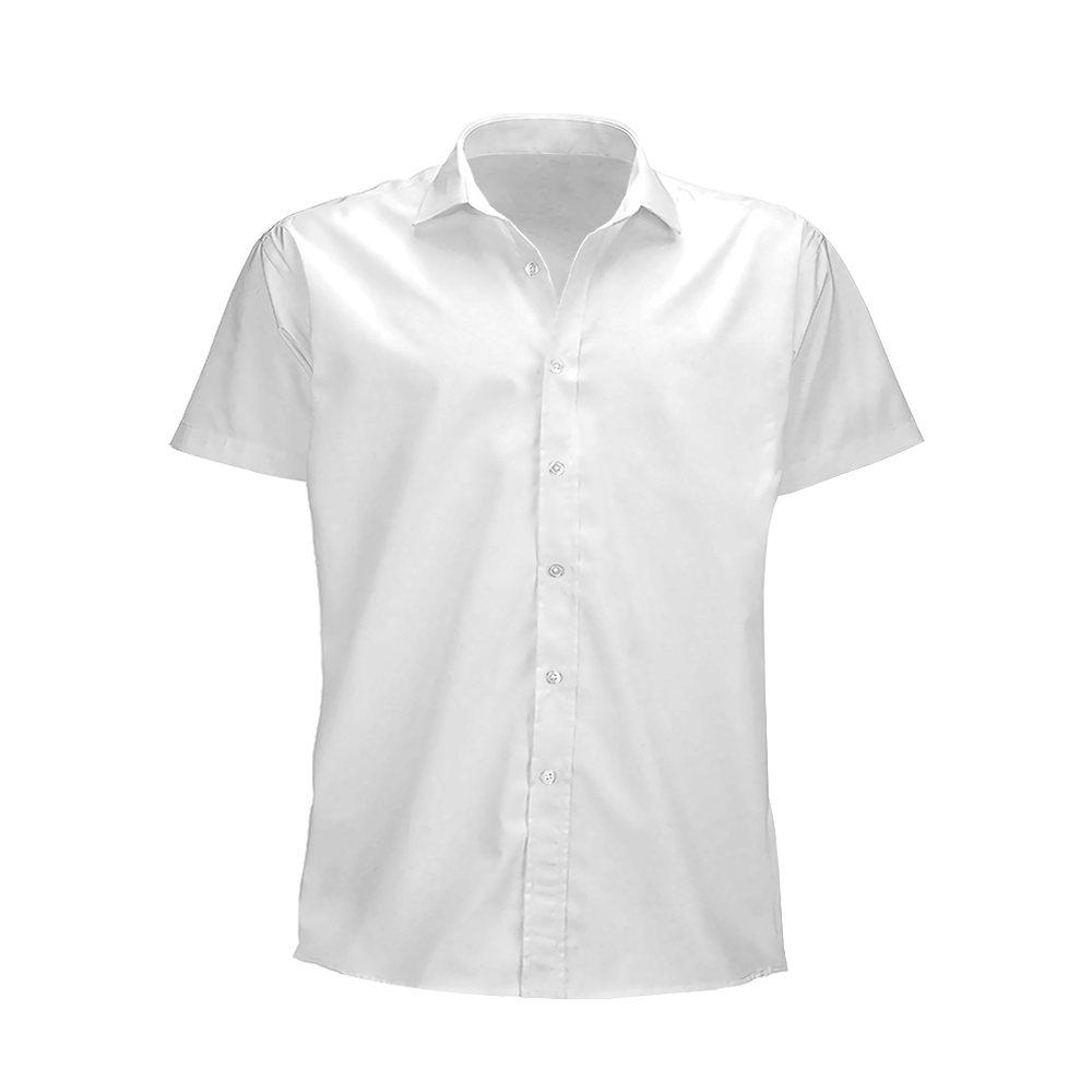 3D 短袖衬衫欧码版（R0045） - 四面弹-120g/S