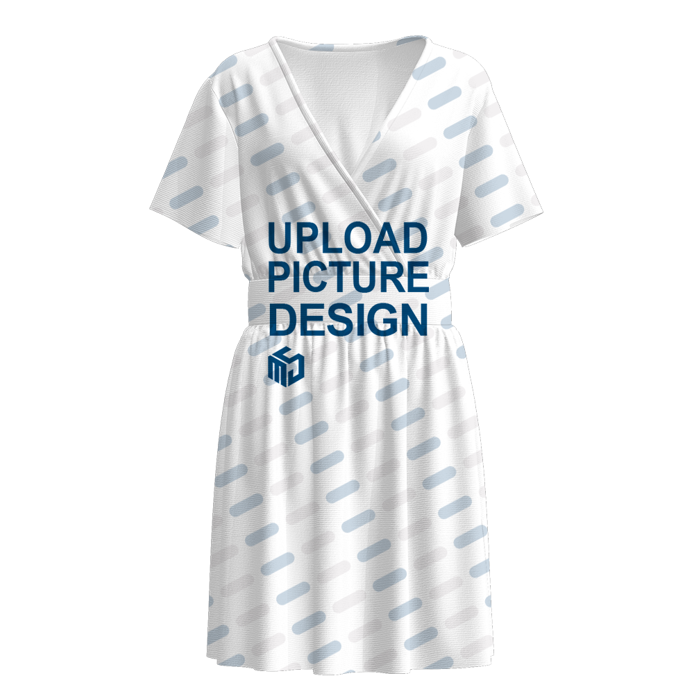 V领连衣裙HY004 - 牛奶丝-170g/XS