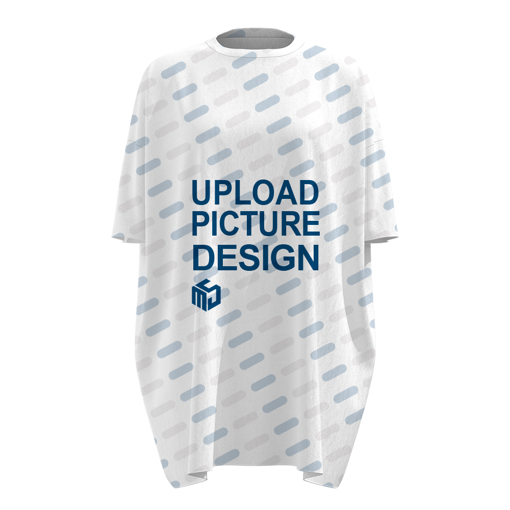 女士圆领两侧口袋连衣裙-XHY027 - 仿棉-170g/F