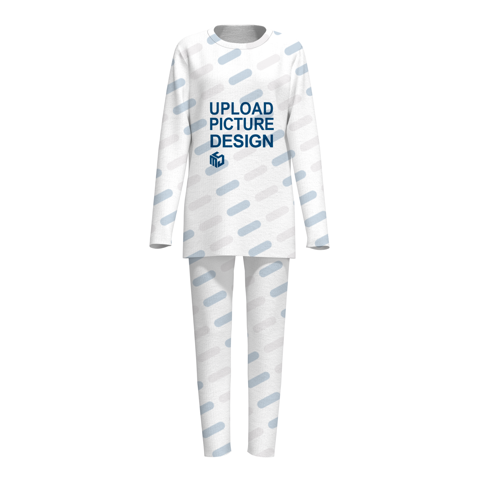 圆领大码女士长袖套装无袋无脚口无袖口-HJKJ004 - 磨毛牛奶丝-200g/1XL