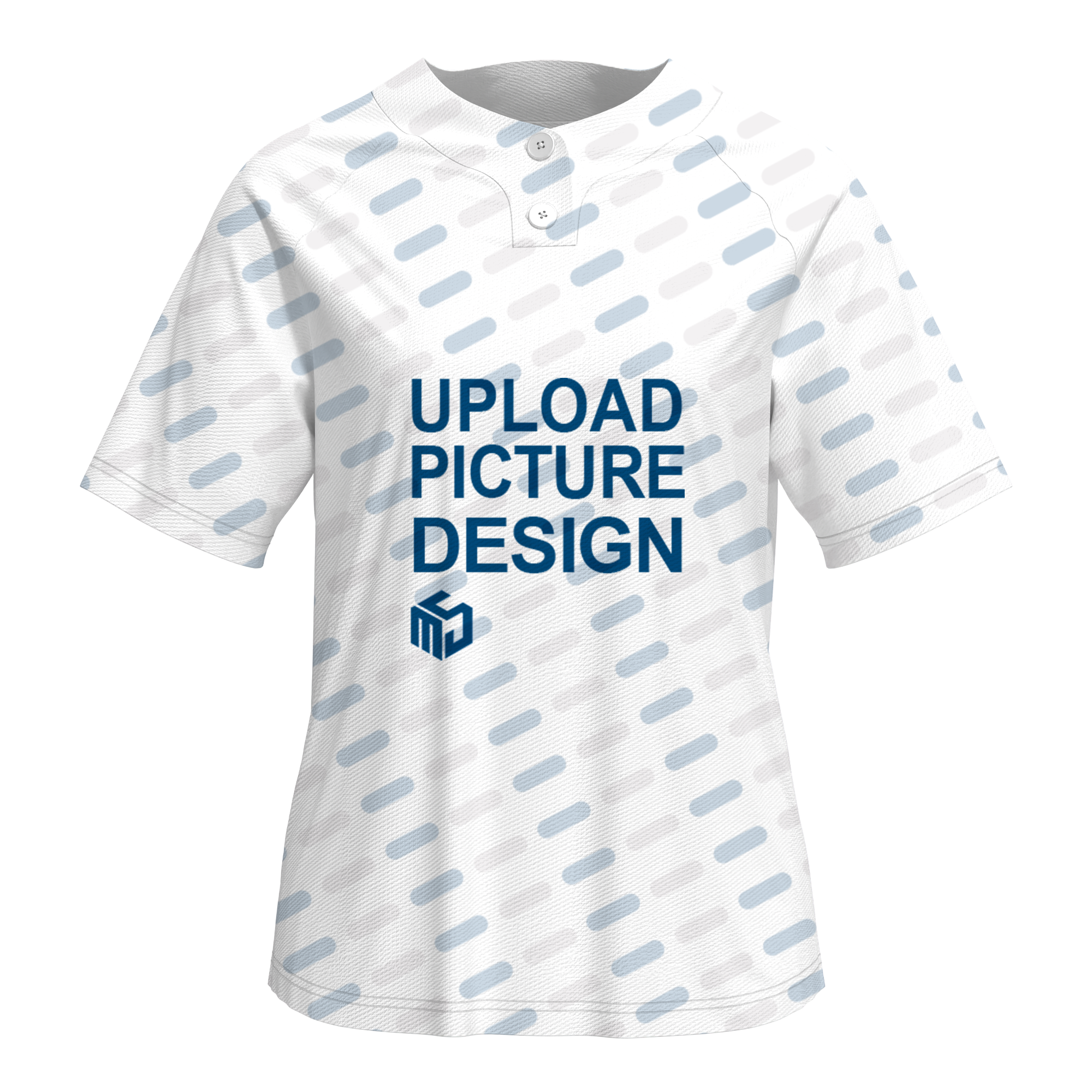 2粒装饰扣女士棒球服-YBD003 - 珠花布-180g/2XS