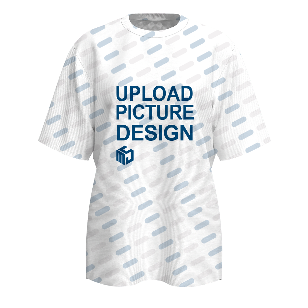 女士数码印落肩圆领短袖上衣-R0004_DX  - 仿棉-180g/S