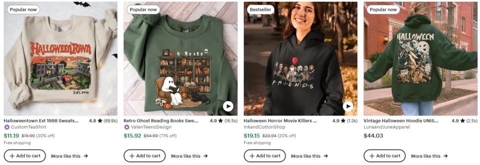 连帽卫衣万圣节元素