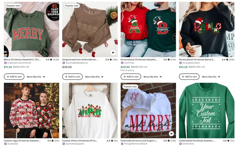 圣诞服饰六款爆款服饰之运动衫