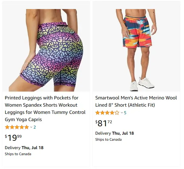 跨境选品,运动服品类运动短裤热卖