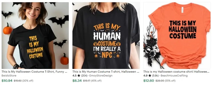 t恤定制万圣节元素我的装扮